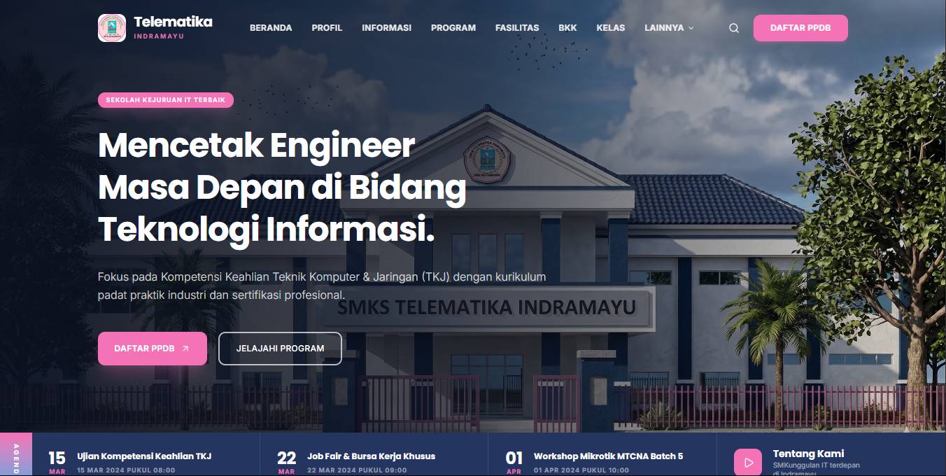 Wajah Baru Digital: Selamat Datang di Website Resmi SMKS Telematika Indramayu!